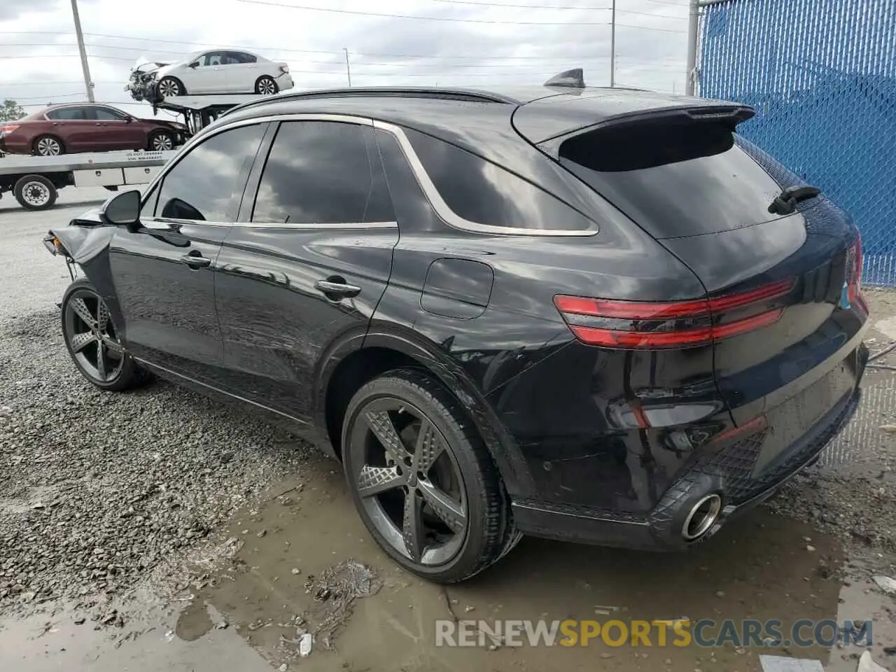 2 fotografías del automóvil dañado KMUMADTBXNU058164 GENESIS GV70 BASE 2022