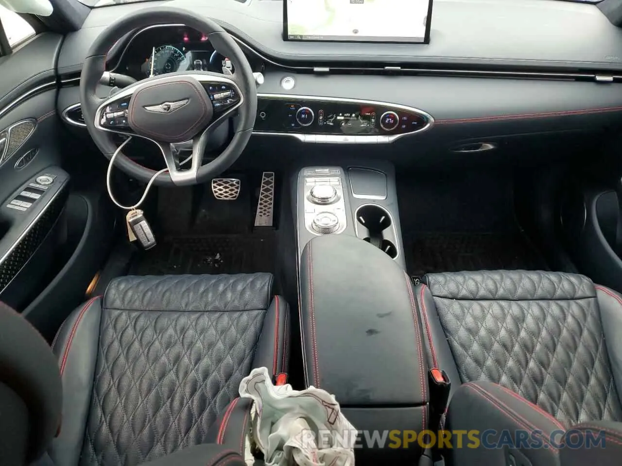8 fotografías del automóvil dañado KMUMCDTC1NU018316 GENESIS GV70 BASE 2022