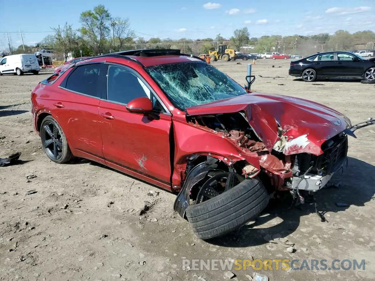 4 fotografías del automóvil dañado KMUMCDTC2NU035416 GENESIS GV70 BASE 2022