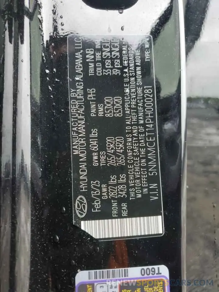 13 fotografías del automóvil dañado 5NMMCET14PH000281 GENESIS GV70 BASE 2023