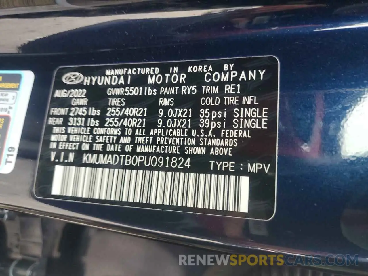 15 fotografías del automóvil dañado KMUMADTB0PU091824 GENESIS GV70 BASE 2023