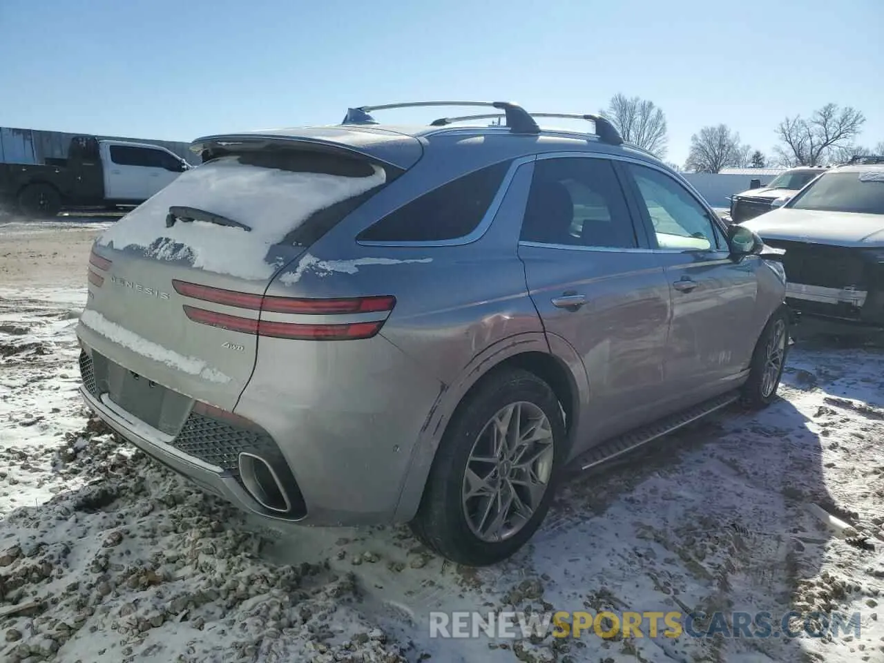 3 fotografías del automóvil dañado KMUMADTB1PU116424 GENESIS GV70 BASE 2023