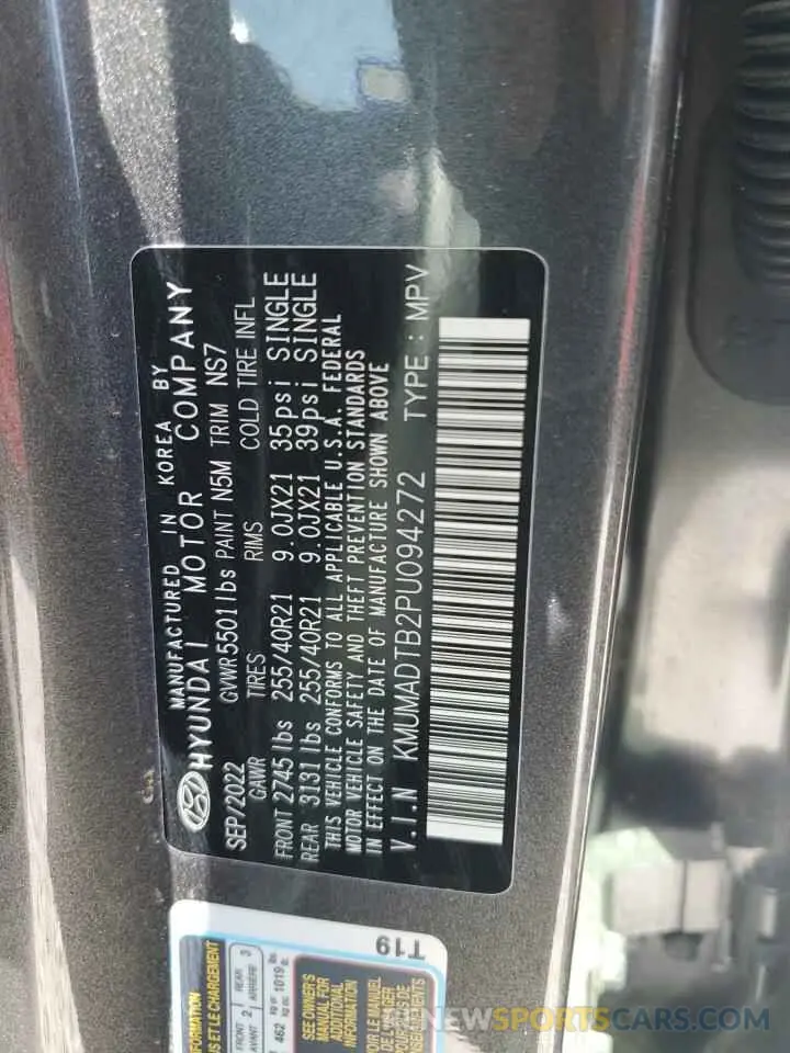 13 fotografías del automóvil dañado KMUMADTB2PU094272 GENESIS GV70 BASE 2023