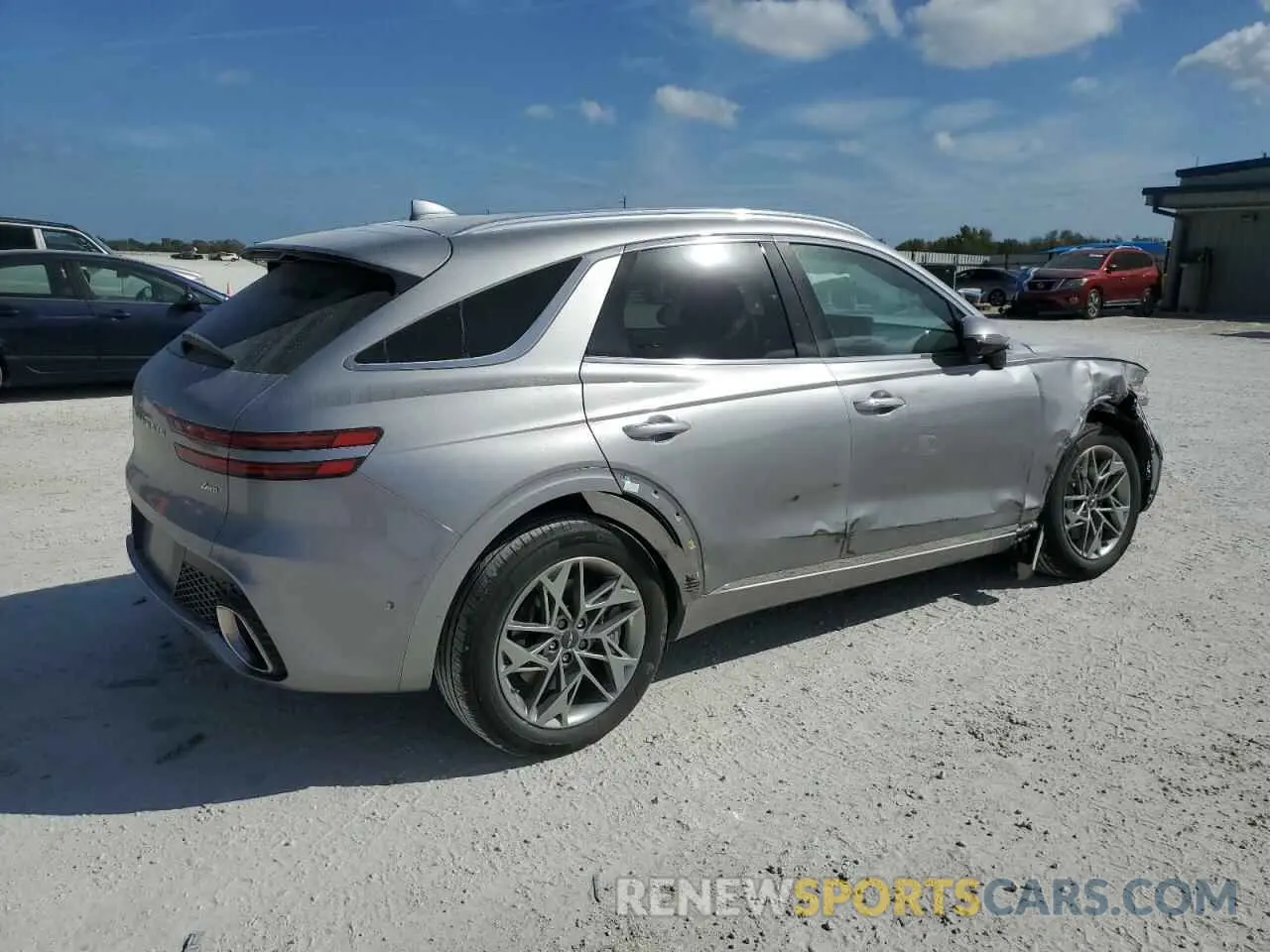 3 fotografías del automóvil dañado KMUMADTB3PU111595 GENESIS GV70 BASE 2023
