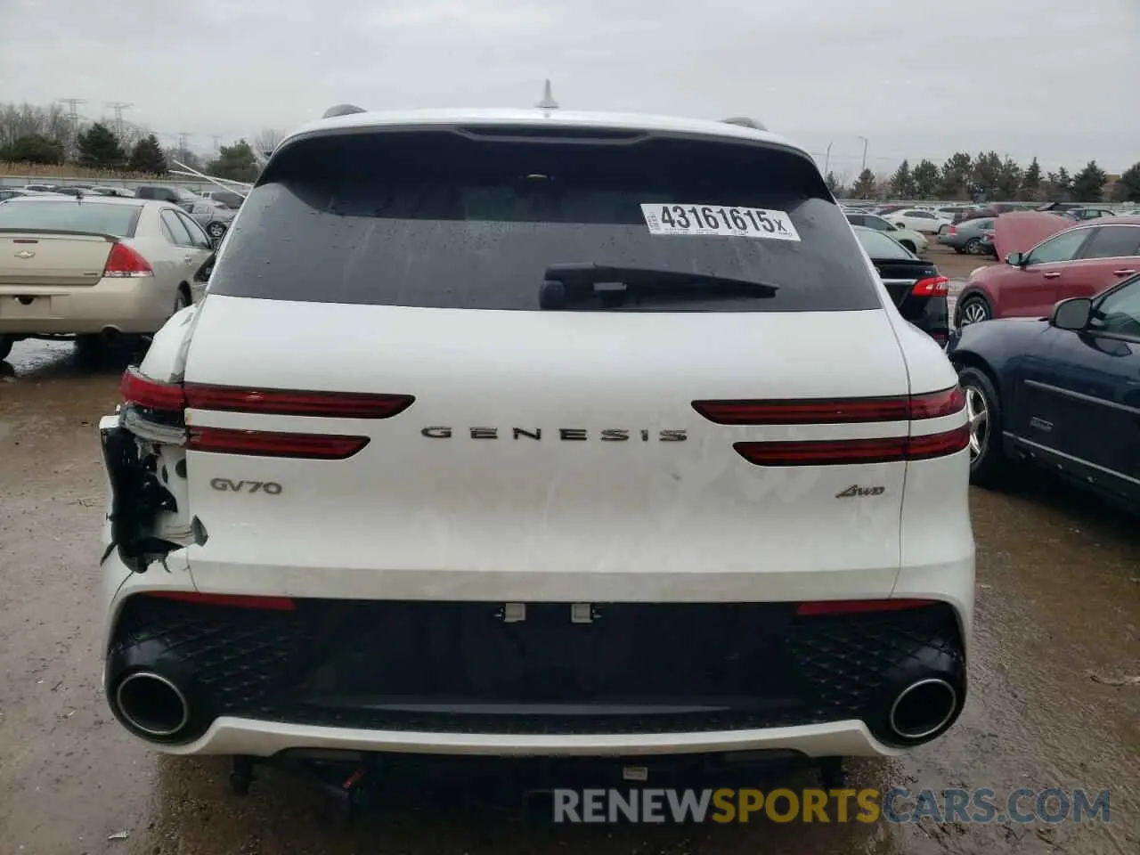 6 fotografías del automóvil dañado KMUMADTB6PU104589 GENESIS GV70 BASE 2023