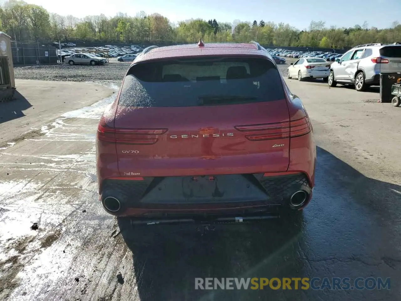 6 fotografías del automóvil dañado KMUMADTB8PU116064 GENESIS GV70 BASE 2023