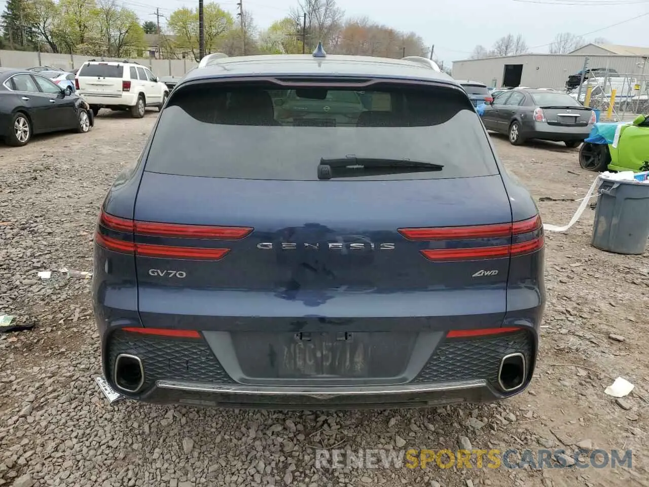 6 fotografías del automóvil dañado KMUMADTB9PU096262 GENESIS GV70 BASE 2023