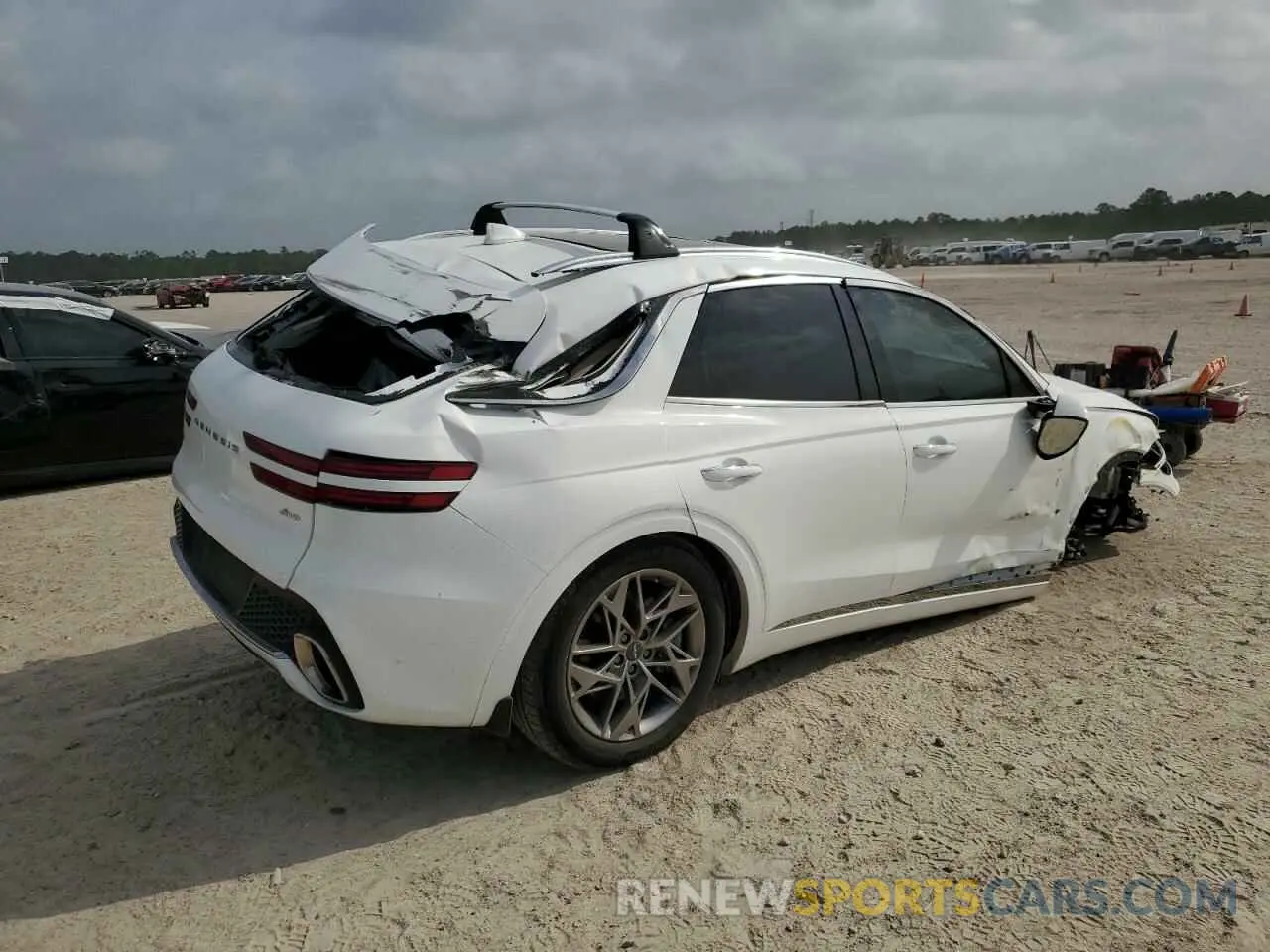 3 fotografías del automóvil dañado KMUMADTBXPU132783 GENESIS GV70 BASE 2023
