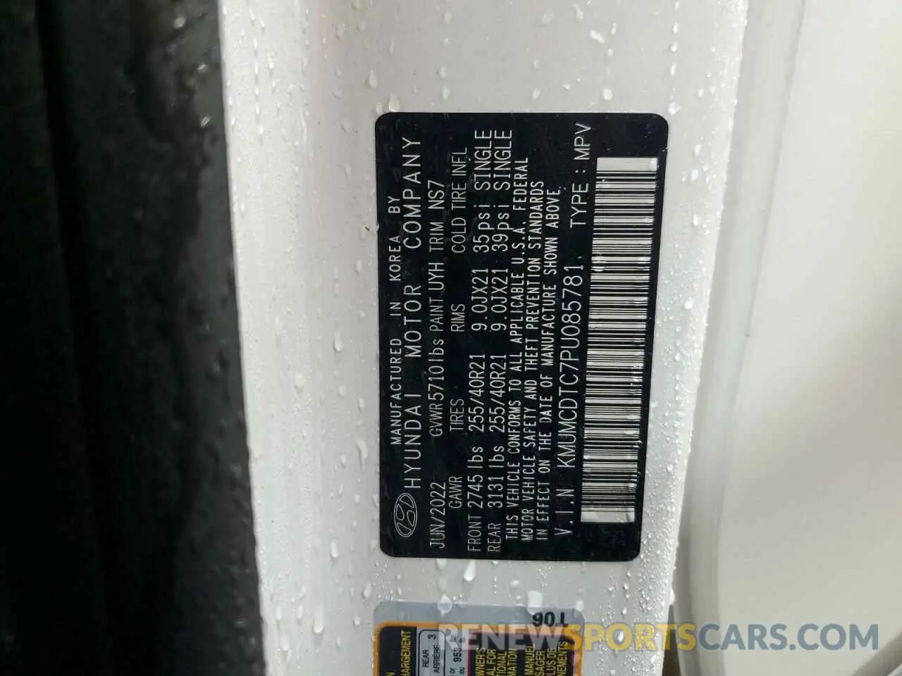 13 fotografías del automóvil dañado KMUMCDTC7PU085781 GENESIS GV70 BASE 2023