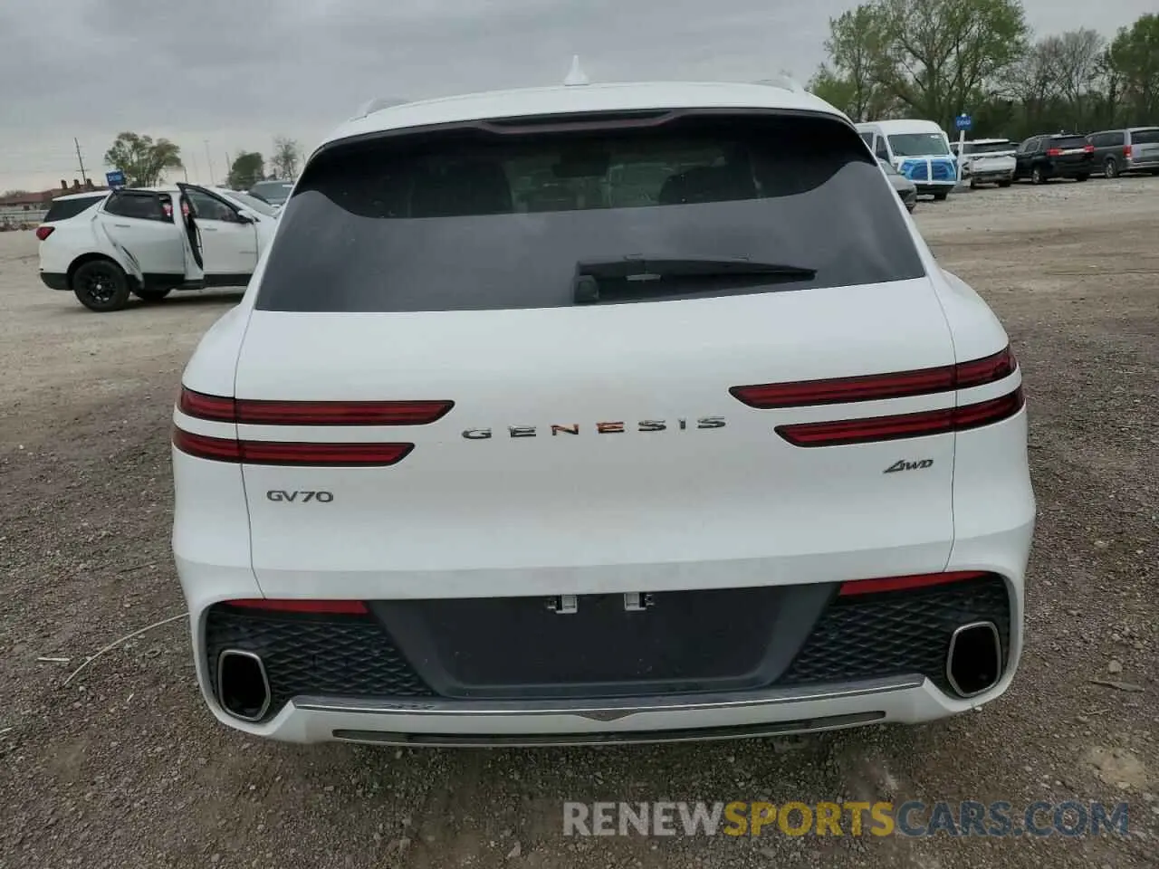 6 fotografías del automóvil dañado 5NMMADTB0RH008020 GENESIS GV70 BASE 2024