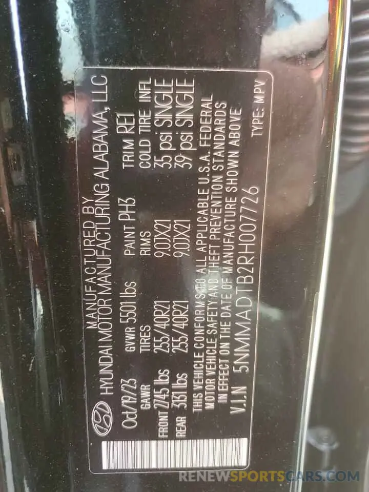 13 fotografías del automóvil dañado 5NMMADTB2RH007726 GENESIS GV70 BASE 2024