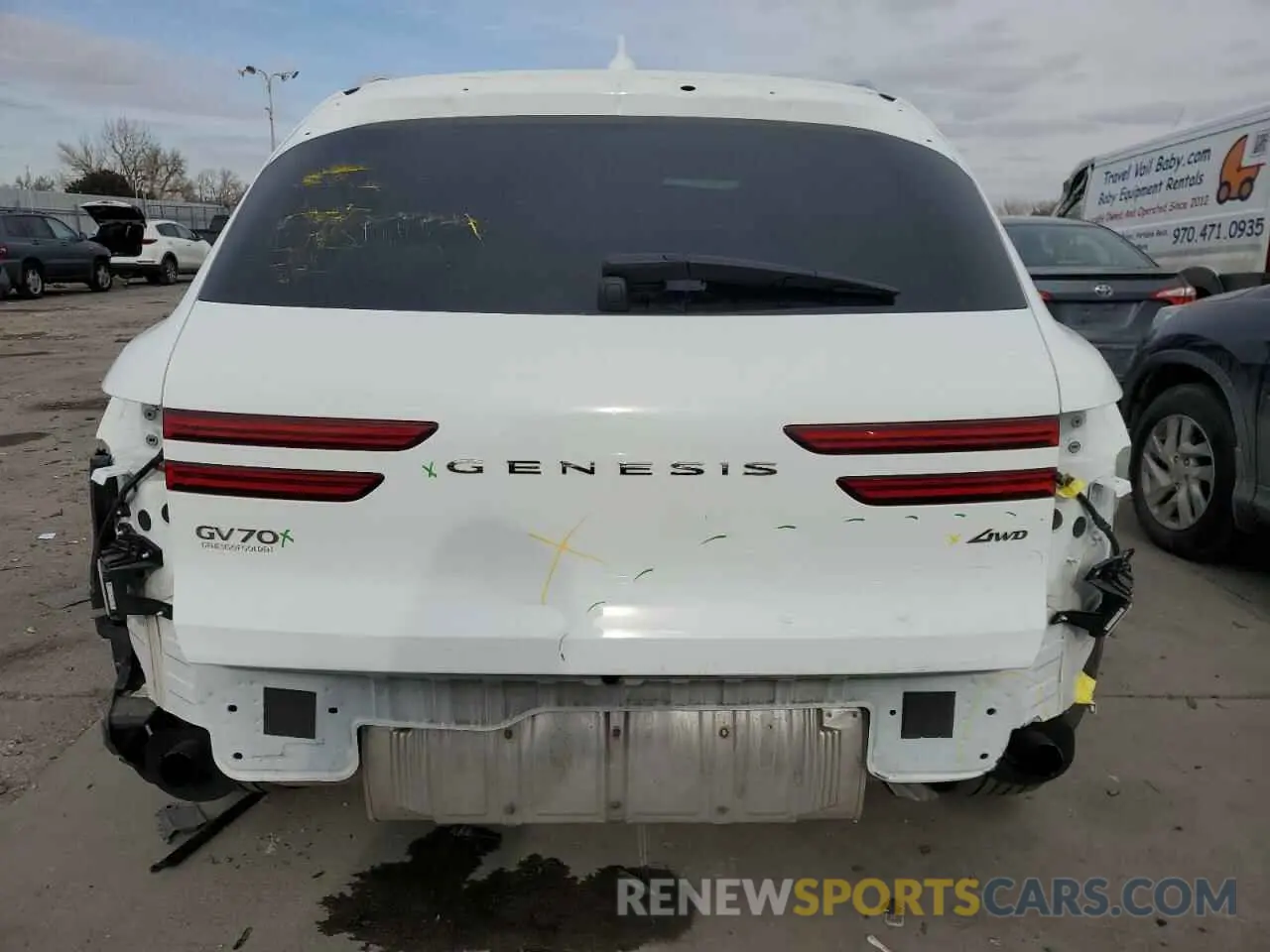 6 fotografías del automóvil dañado 5NMMADTB7RH014557 GENESIS GV70 BASE 2024