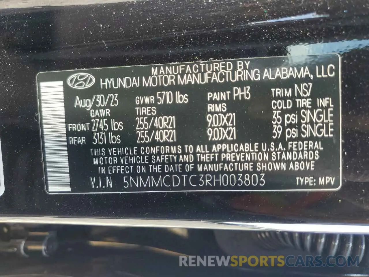 14 fotografías del automóvil dañado 5NMMCDTC3RH003803 GENESIS GV70 BASE 2024