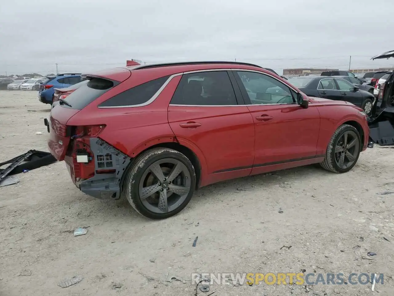 3 fotografías del automóvil dañado 5NMMADTB4SH022525 GENESIS GV70 BASE 2025