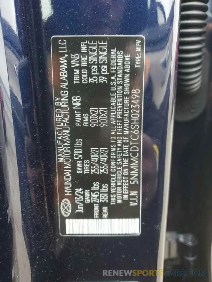 14 fotografías del automóvil dañado 5NMMCDTC6SH023498 GENESIS GV70 BASE 2025