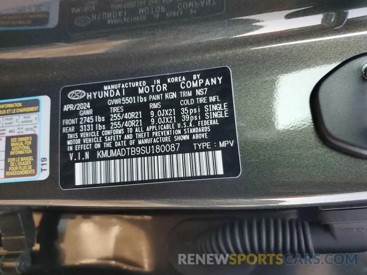 15 fotografías del automóvil dañado KMUMADTB9SU180087 GENESIS GV70 BASE 2025
