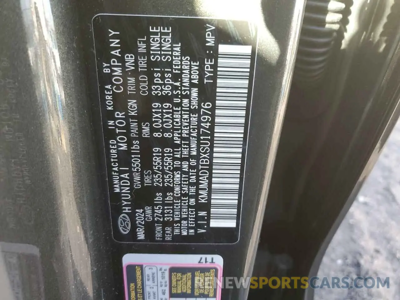13 fotografías del automóvil dañado KMUMADTBXSU174976 GENESIS GV70 BASE 2025