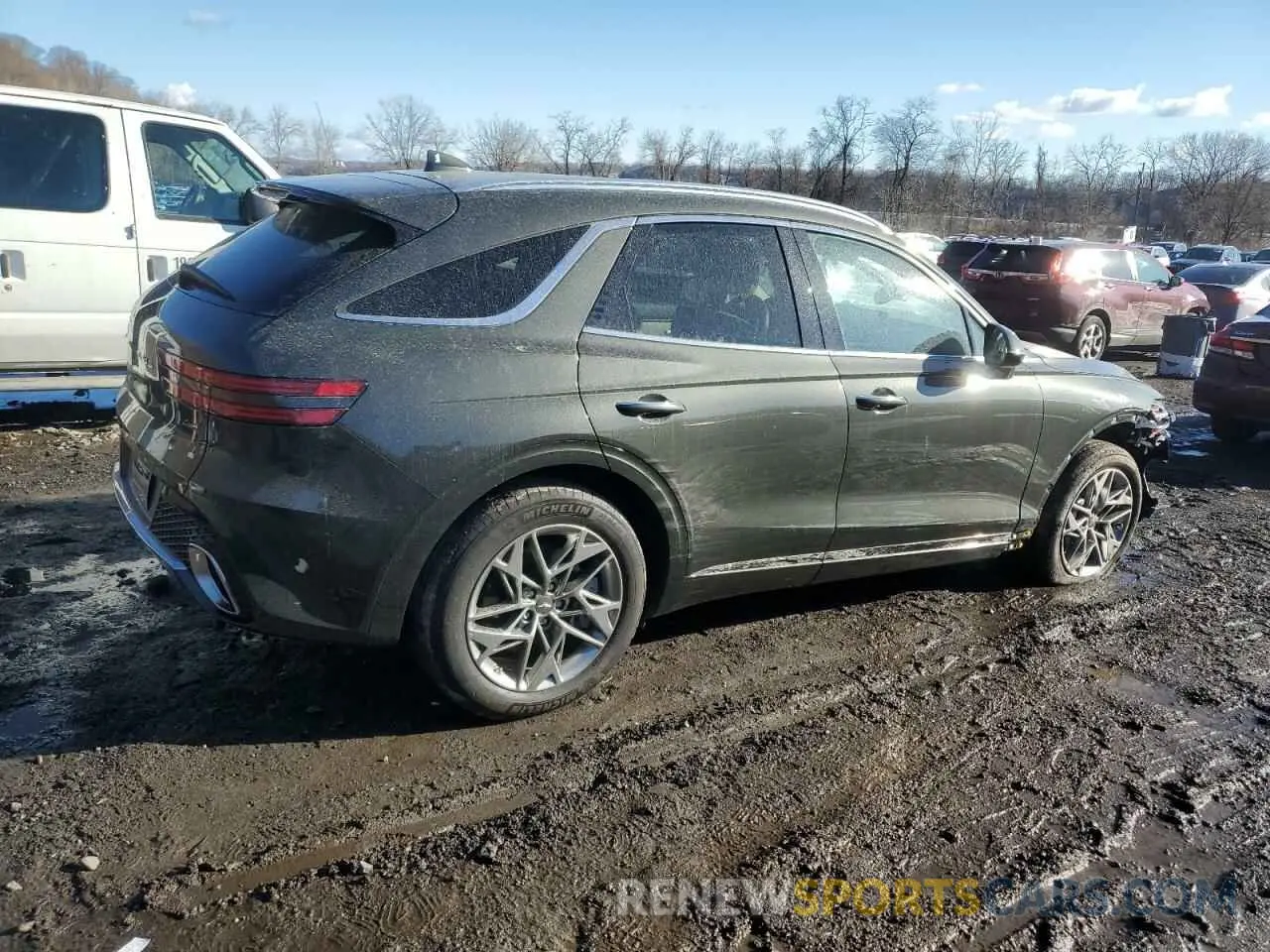 3 fotografías del automóvil dañado KMUMADTBXSU174976 GENESIS GV70 BASE 2025