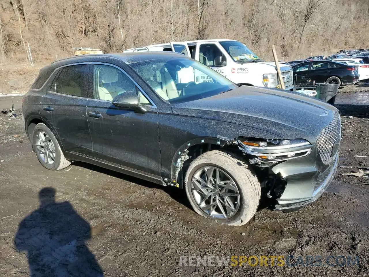 4 fotografías del automóvil dañado KMUMADTBXSU174976 GENESIS GV70 BASE 2025