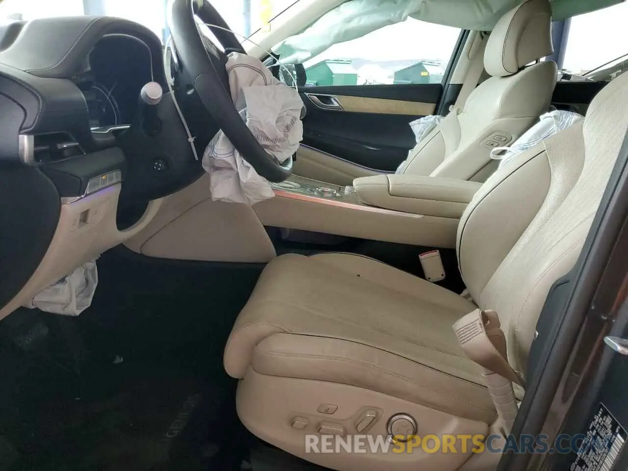 7 fotografías del automóvil dañado KMUHB4SB1MU036701 GENESIS GV80 2021