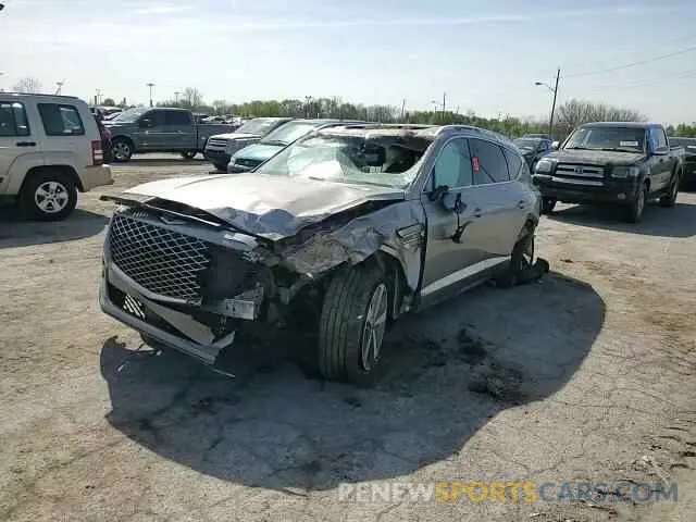 15 fotografías del automóvil dañado KMUHBDSB0MU034504 GENESIS GV80 2021