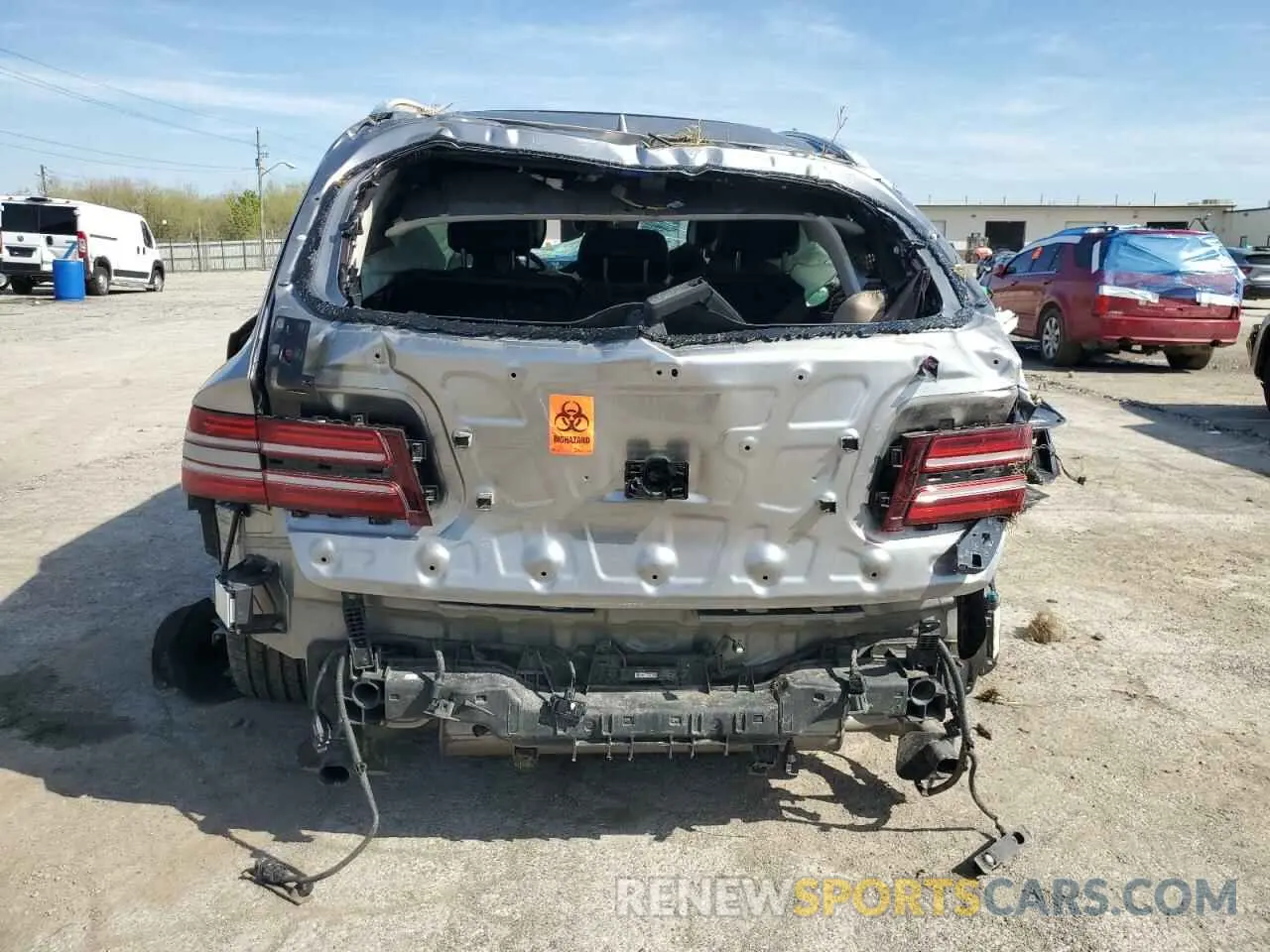 6 fotografías del automóvil dañado KMUHBDSB0MU034504 GENESIS GV80 2021
