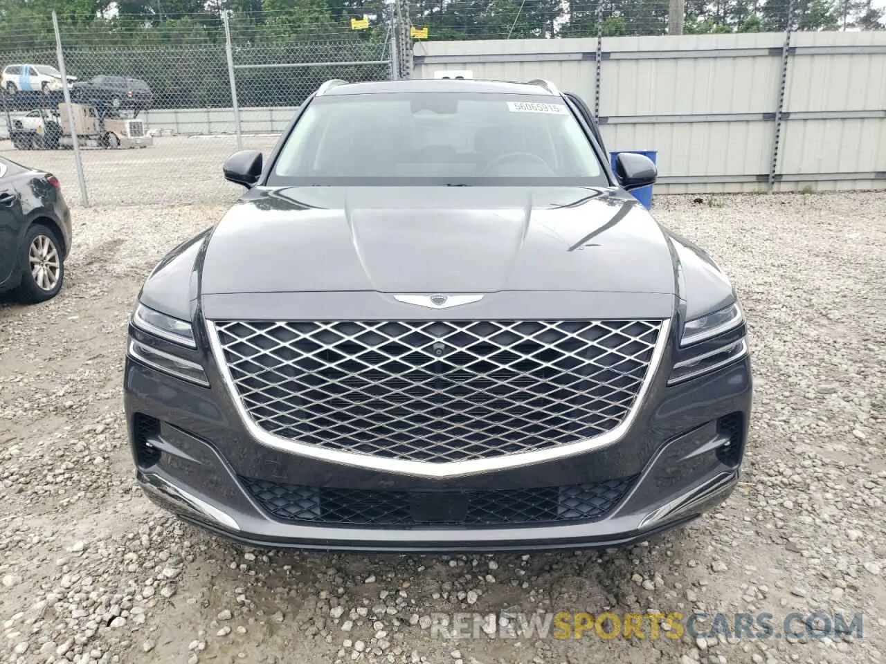 5 fotografías del automóvil dañado KMUHBDSB1MU052669 GENESIS GV80 2021