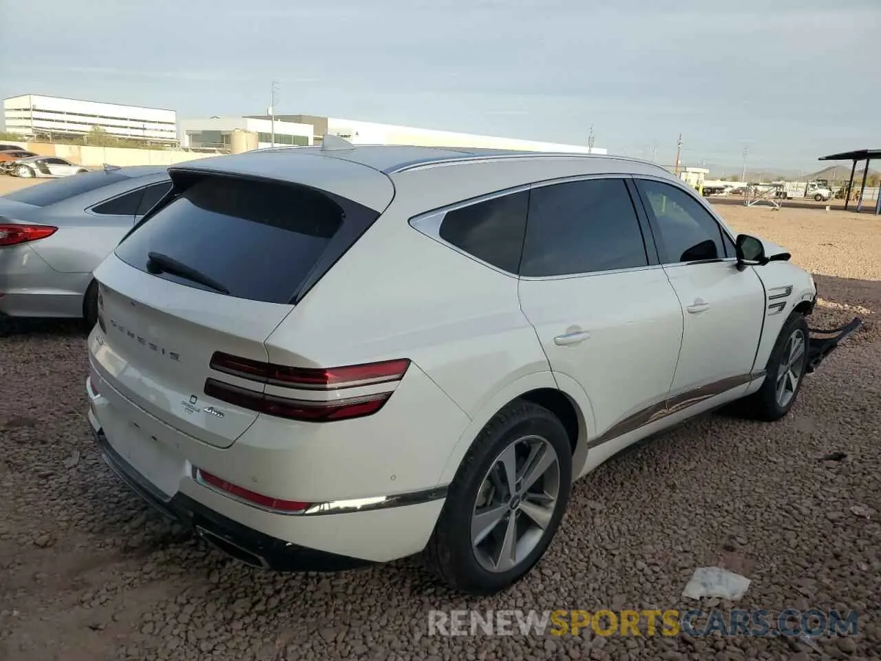 3 fotografías del automóvil dañado KMUHBDSB2MU039963 GENESIS GV80 2021