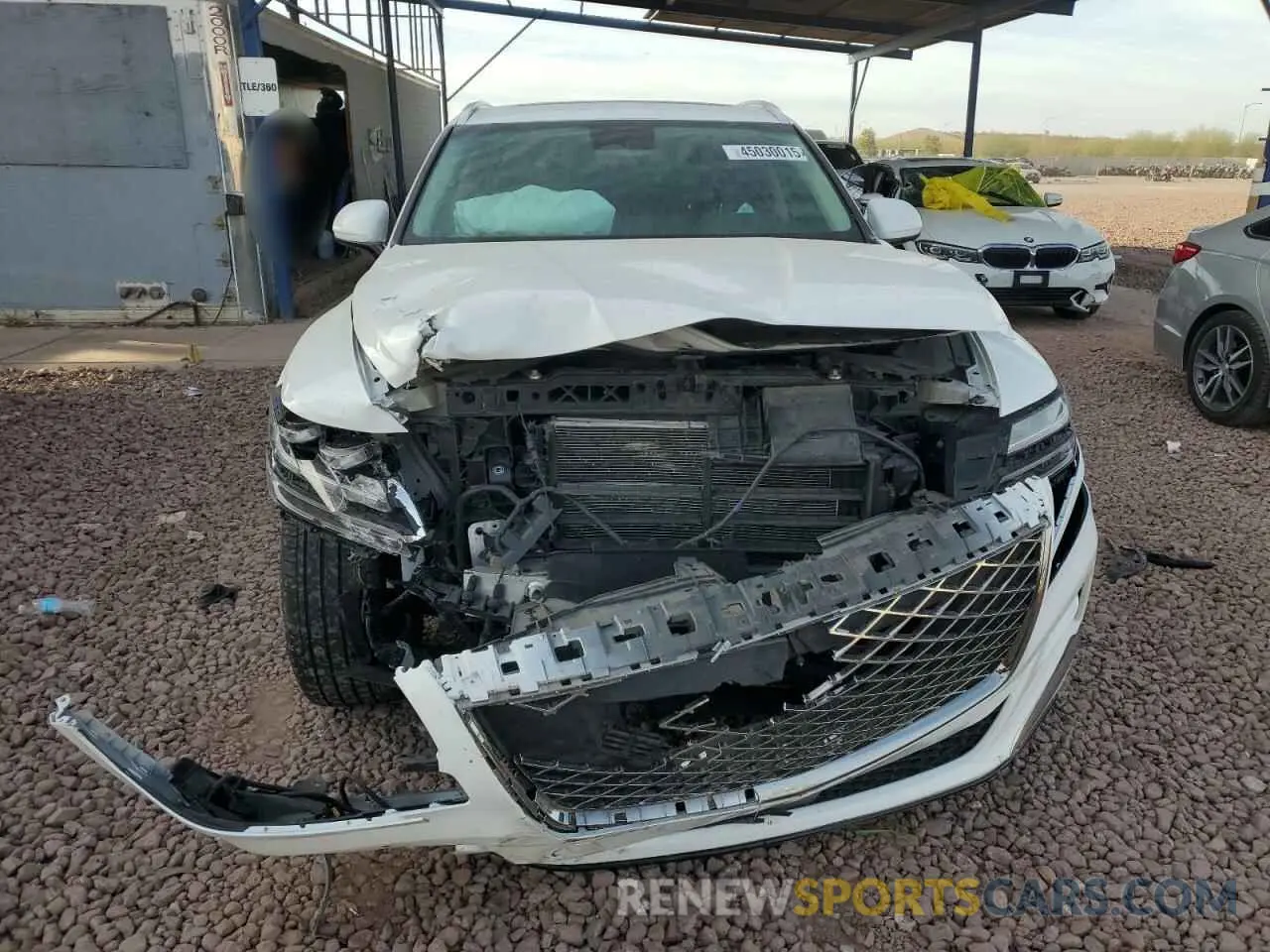 5 fotografías del automóvil dañado KMUHBDSB2MU039963 GENESIS GV80 2021