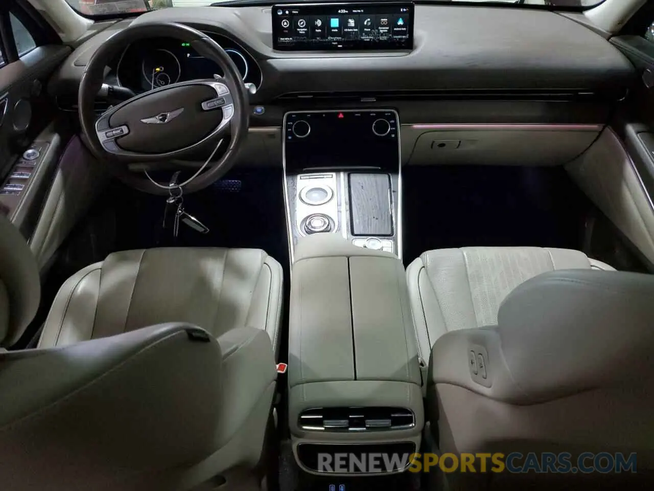 8 fotografías del automóvil dañado KMUHBDSB4MU035199 GENESIS GV80 2021