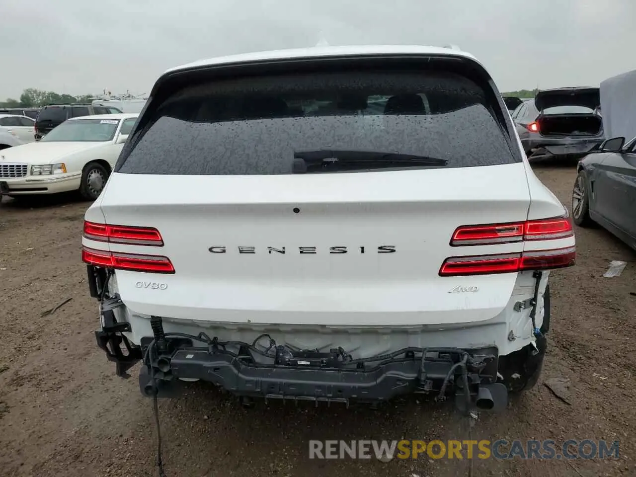 6 fotografías del automóvil dañado KMUHBDSB5MU040718 GENESIS GV80 2021