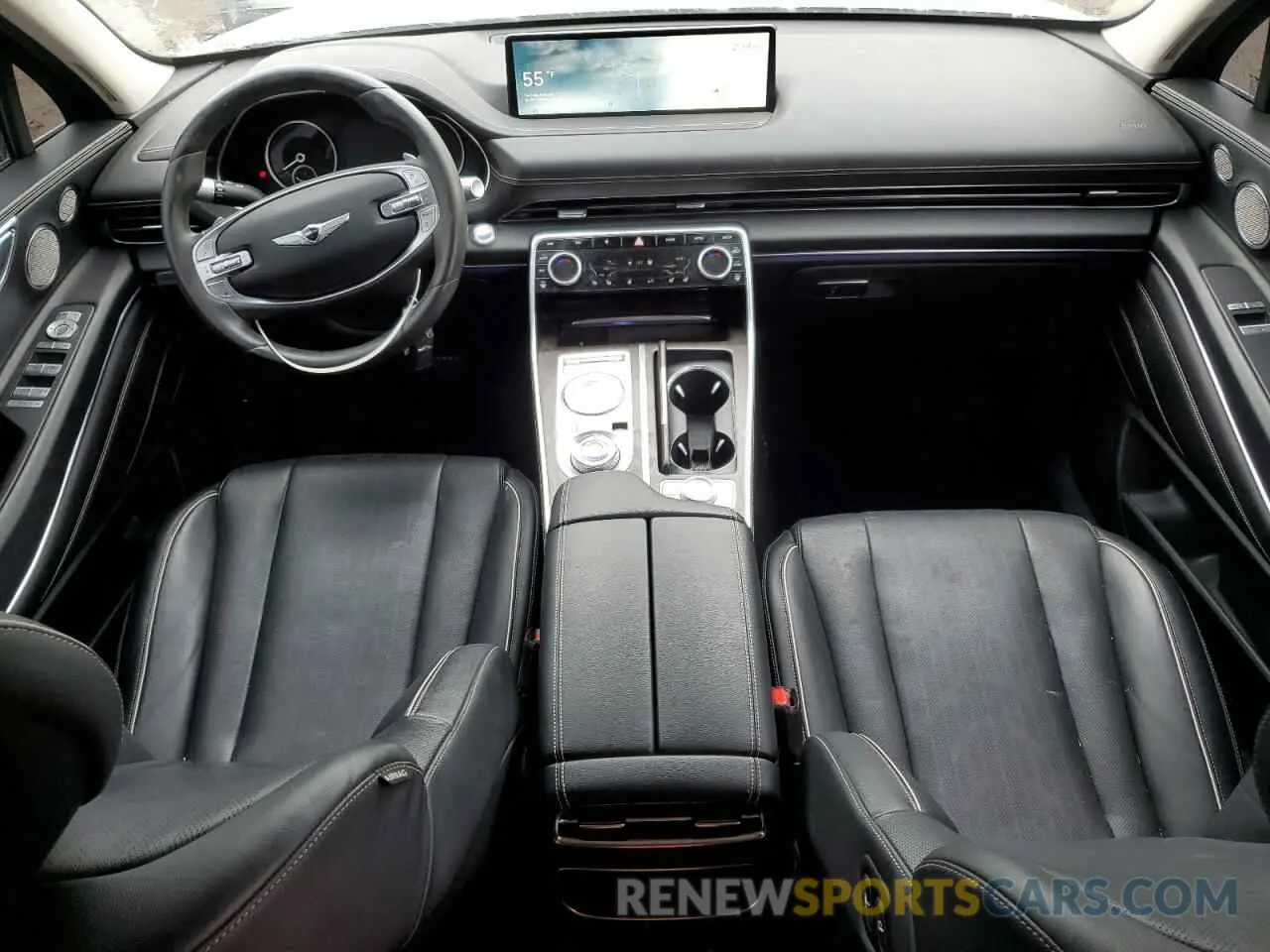 8 fotografías del automóvil dañado KMUHBDSB5MU040718 GENESIS GV80 2021