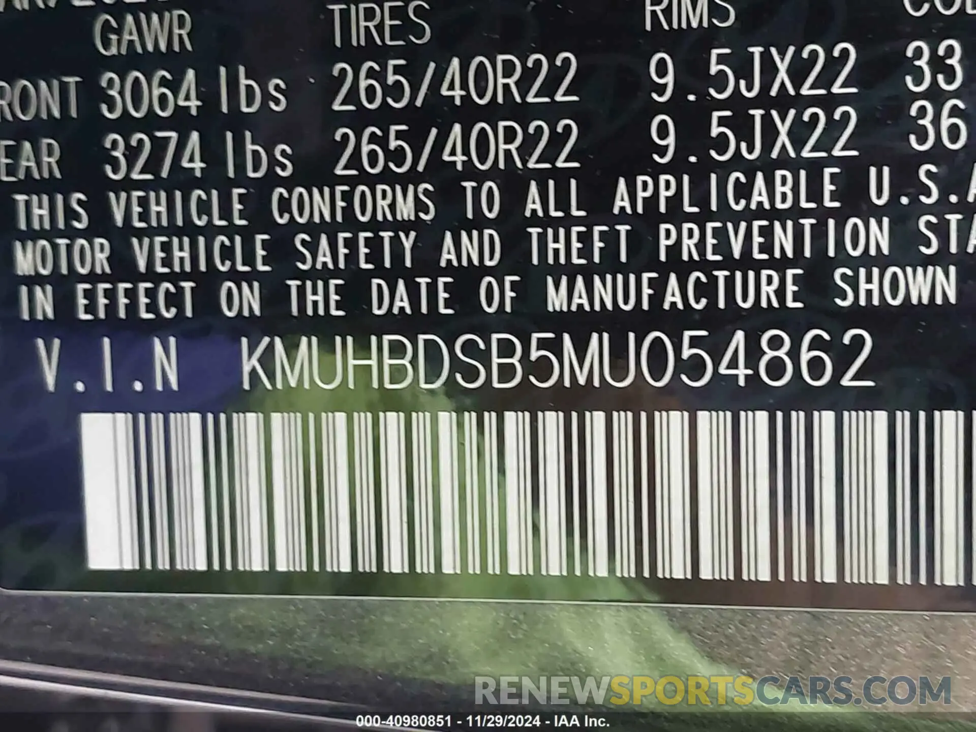 9 fotografías del automóvil dañado KMUHBDSB5MU054862 GENESIS GV80 2021