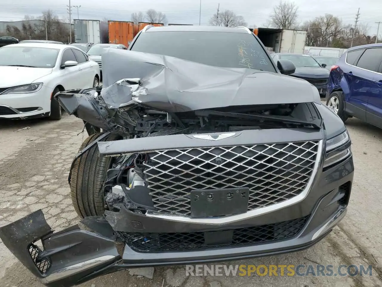 5 fotografías del automóvil dañado KMUHBDSB8MU053141 GENESIS GV80 2021