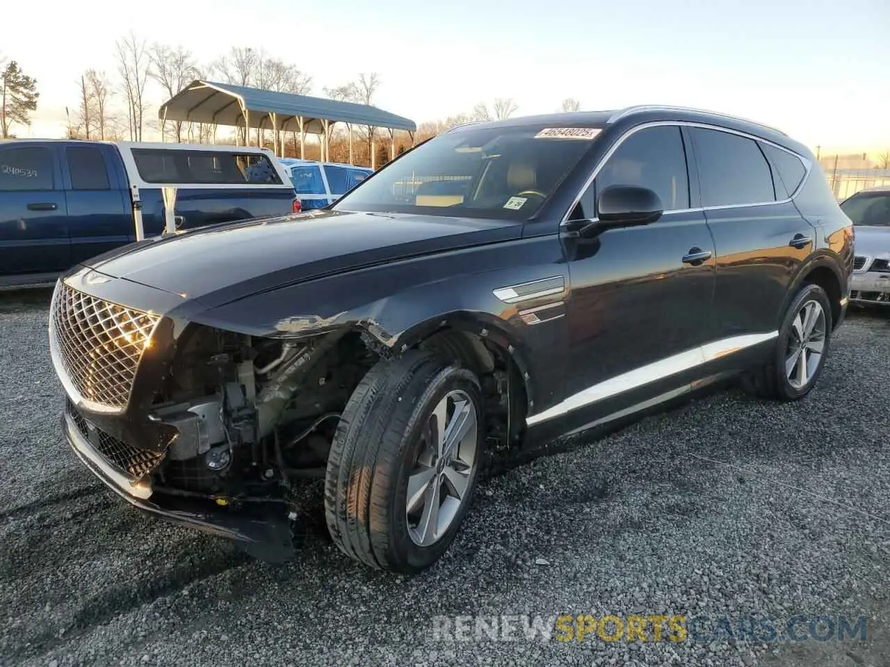 1 fotografías del automóvil dañado KMUHCESC0MU066638 GENESIS GV80 2021
