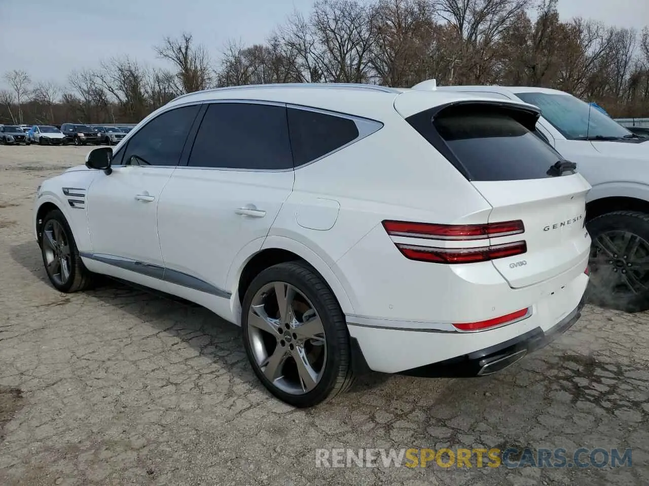 2 fotografías del automóvil dañado KMUHCESC1MU075011 GENESIS GV80 2021