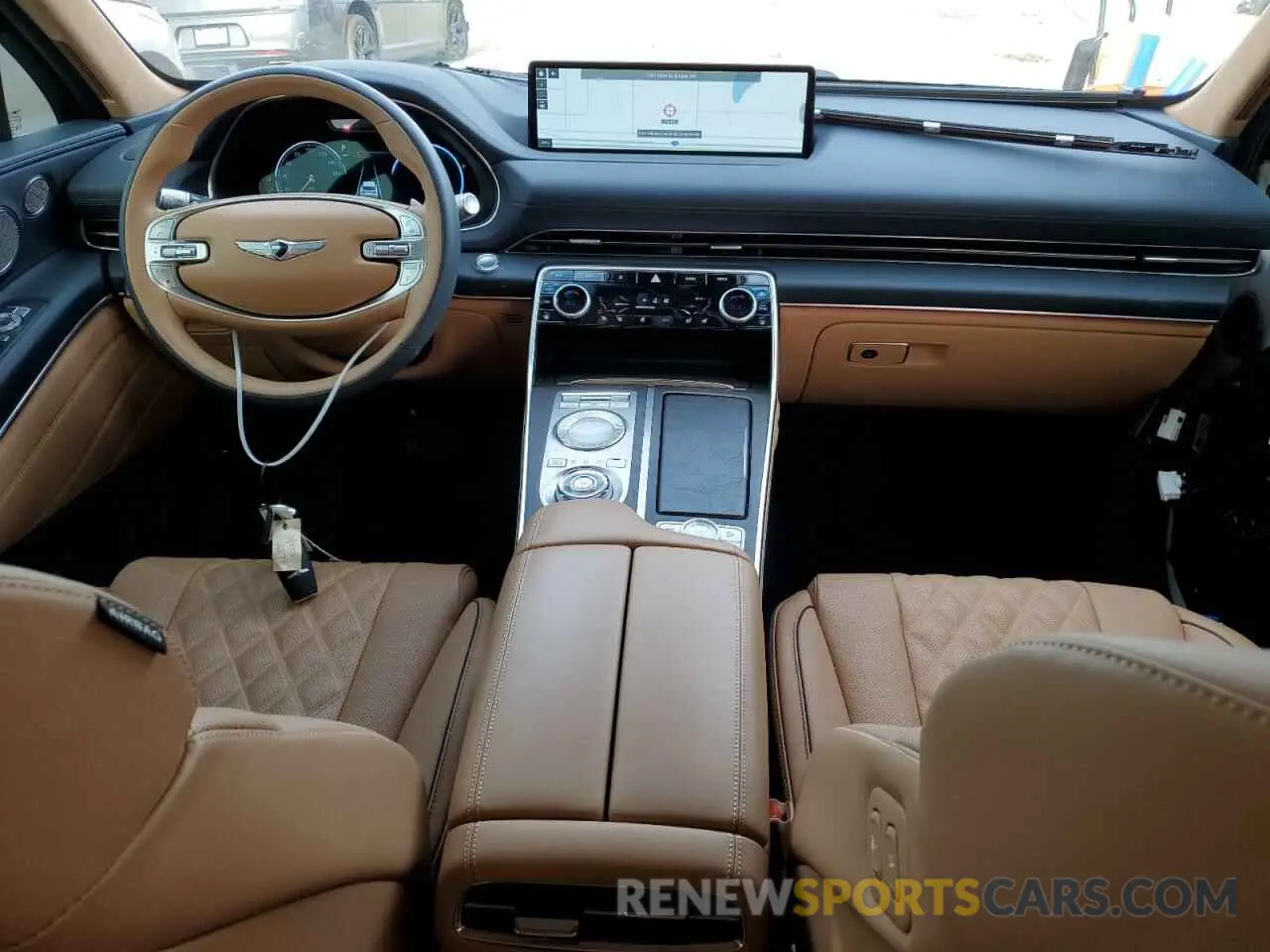 8 fotografías del automóvil dañado KMUHCESC1MU075011 GENESIS GV80 2021