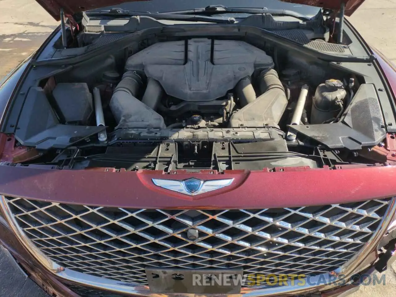 12 fotografías del automóvil dañado KMUHCESC4MU040334 GENESIS GV80 2021
