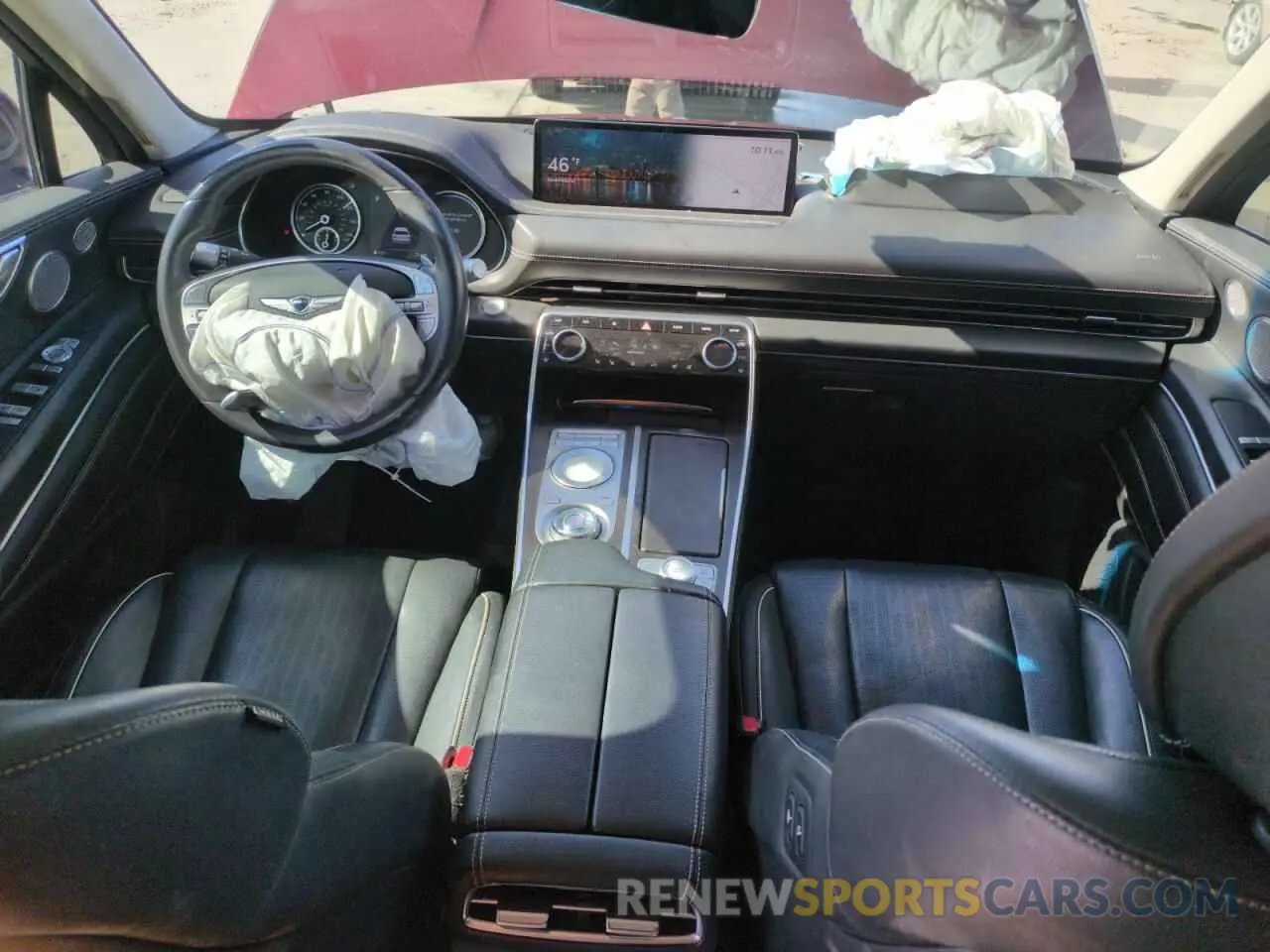8 fotografías del automóvil dañado KMUHCESC4MU040334 GENESIS GV80 2021