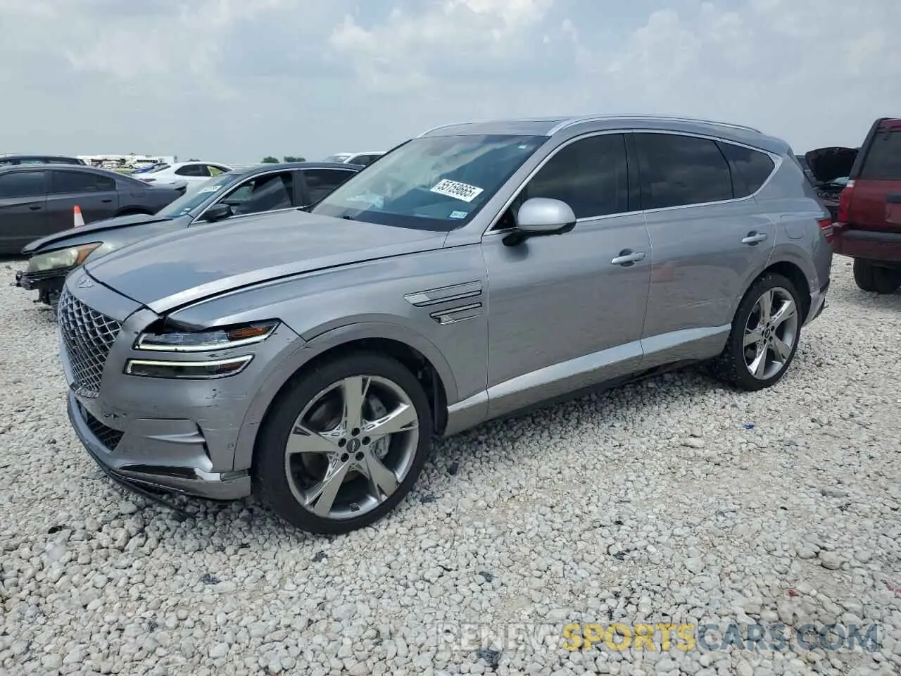 1 fotografías del automóvil dañado KMUHCESC5MU056719 GENESIS GV80 2021