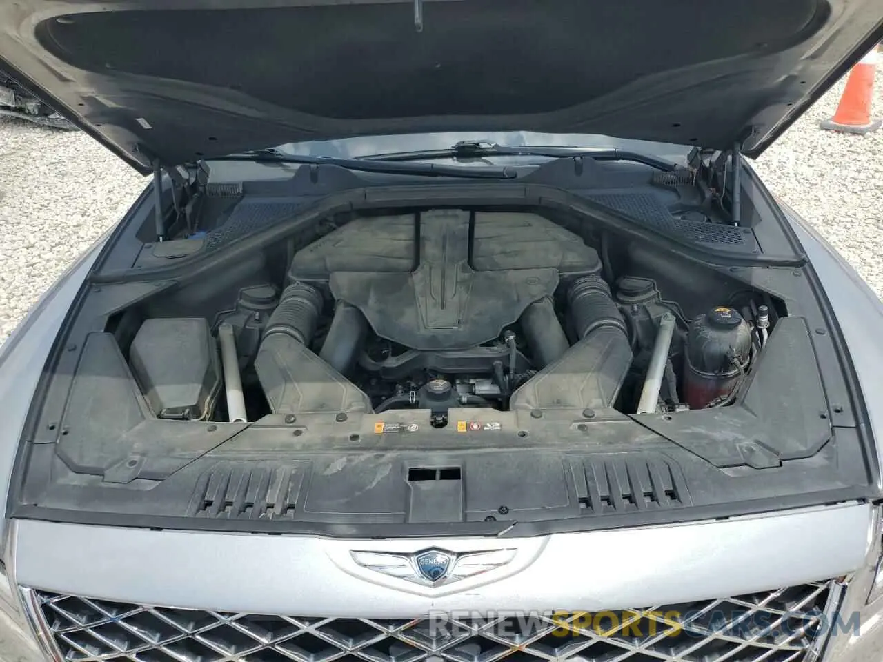 12 fotografías del automóvil dañado KMUHCESC5MU056719 GENESIS GV80 2021