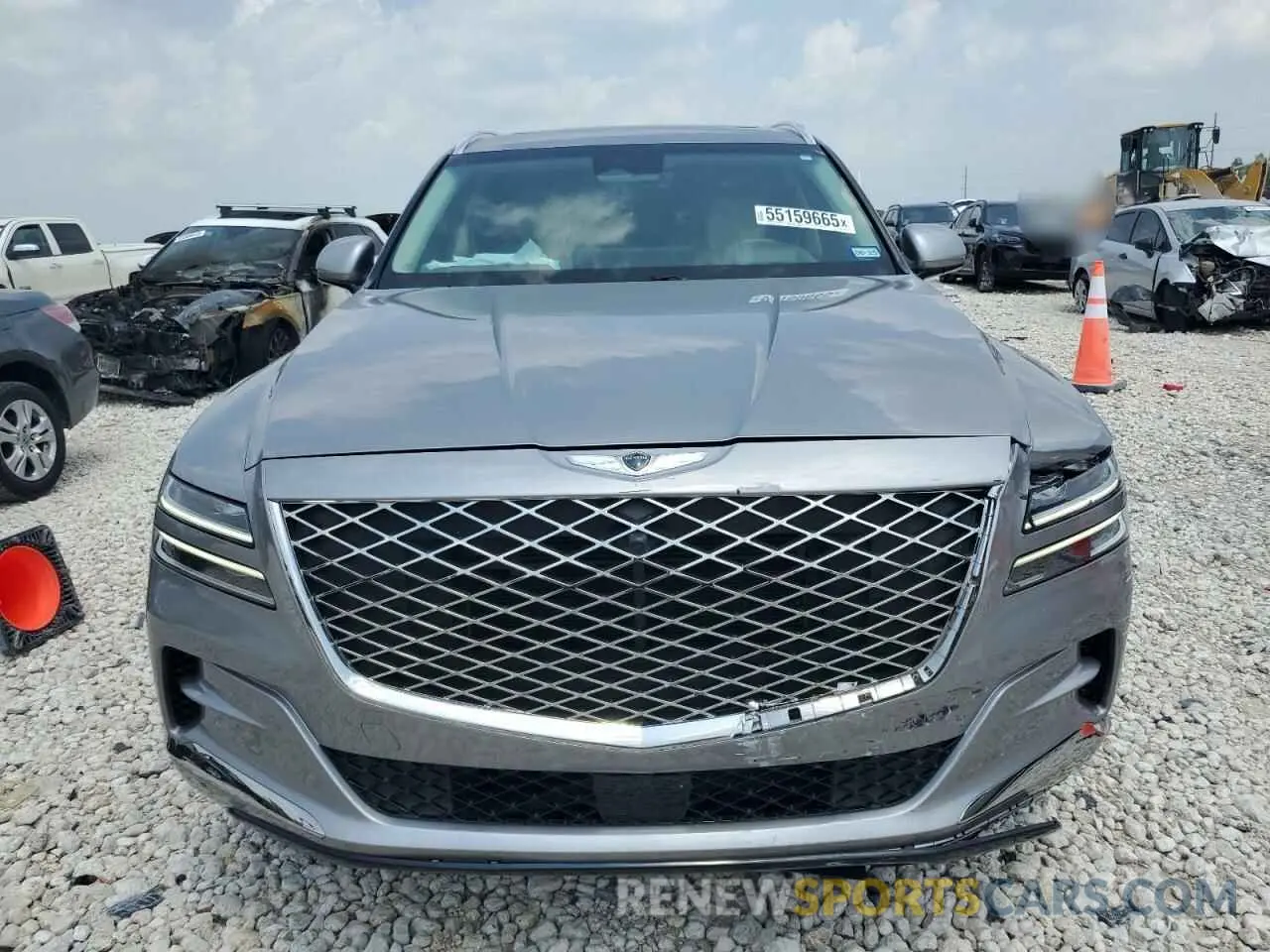 5 fotografías del automóvil dañado KMUHCESC5MU056719 GENESIS GV80 2021