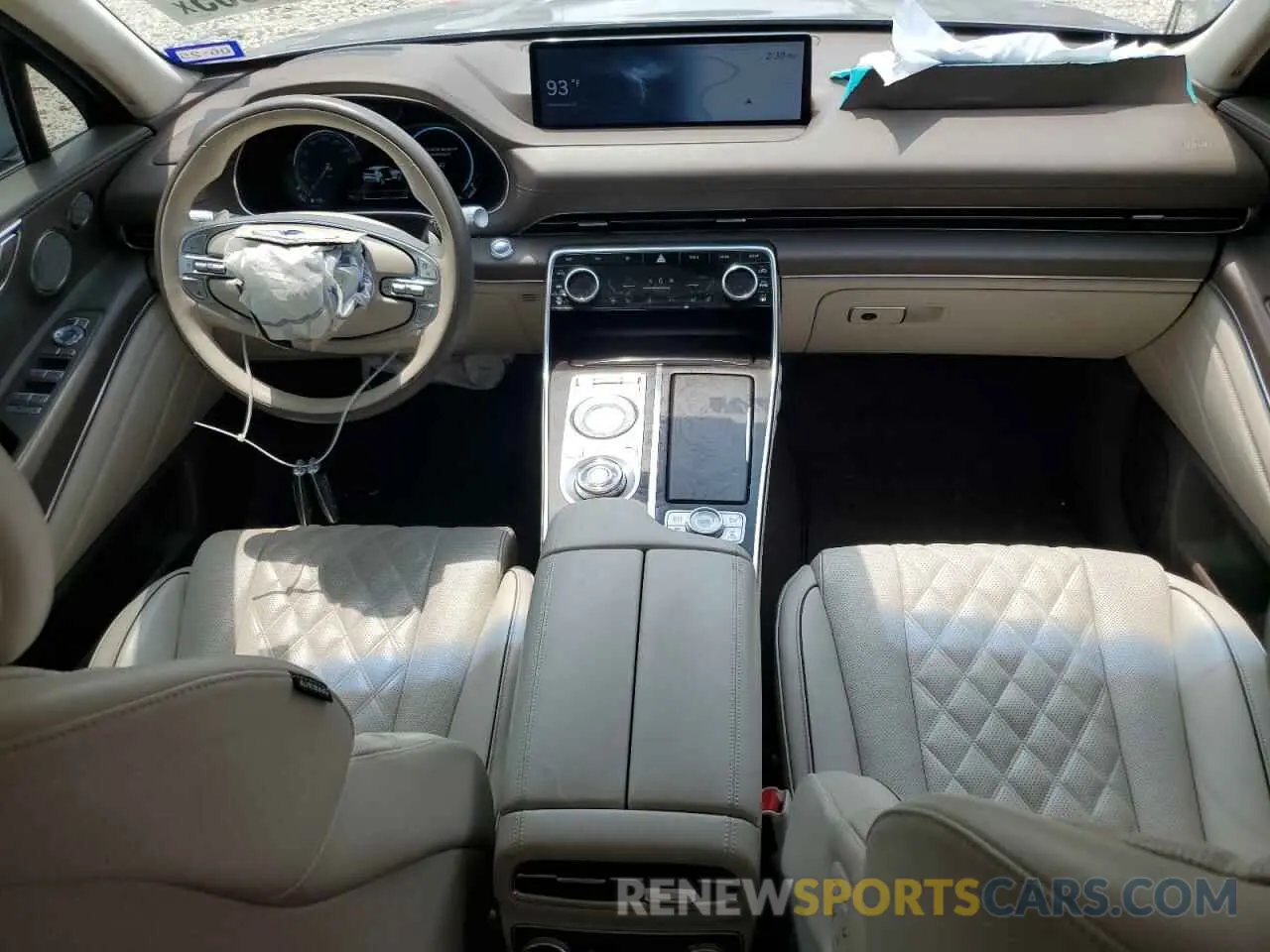 8 fotografías del automóvil dañado KMUHCESC5MU056719 GENESIS GV80 2021