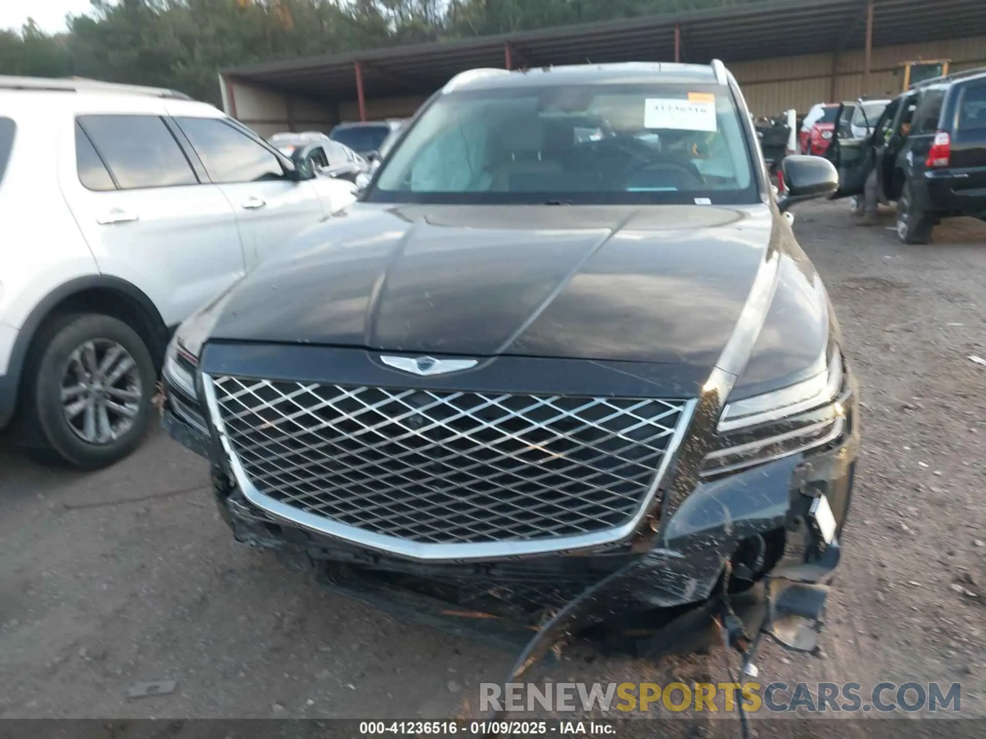 11 fotografías del automóvil dañado KMUHCESC7MU063042 GENESIS GV80 2021