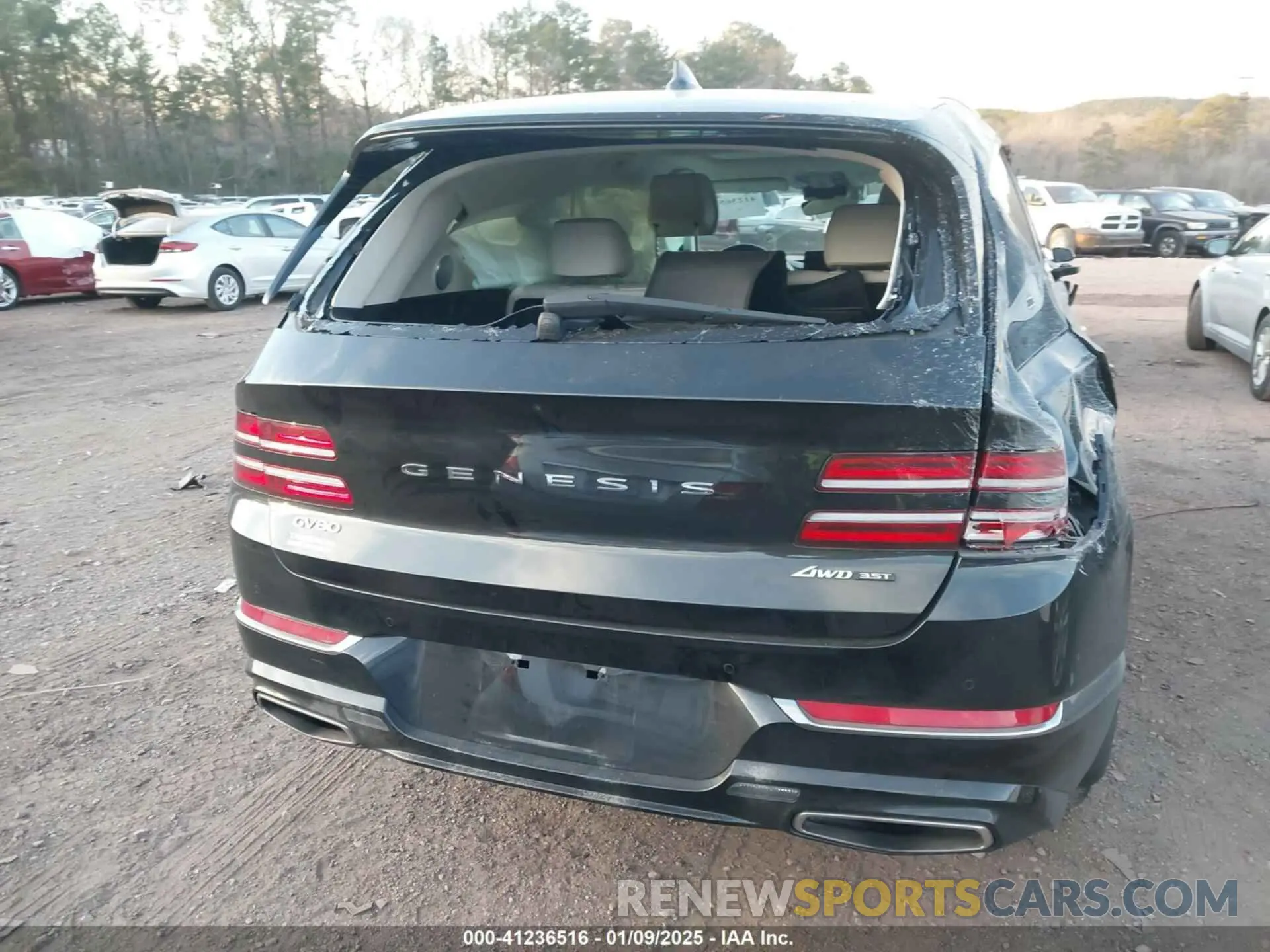 15 fotografías del automóvil dañado KMUHCESC7MU063042 GENESIS GV80 2021