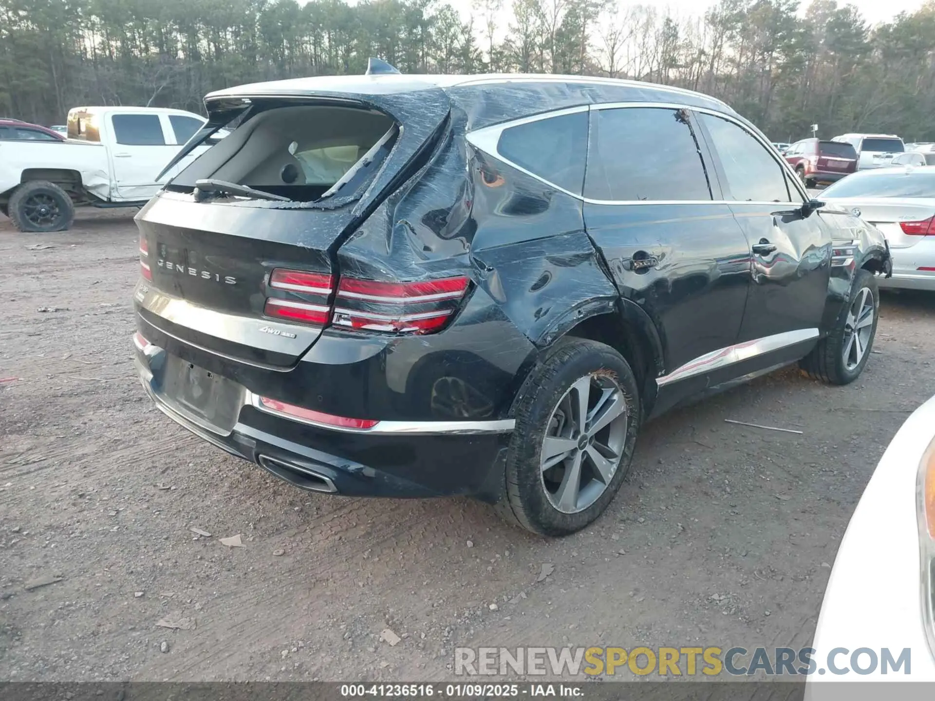 4 fotografías del automóvil dañado KMUHCESC7MU063042 GENESIS GV80 2021
