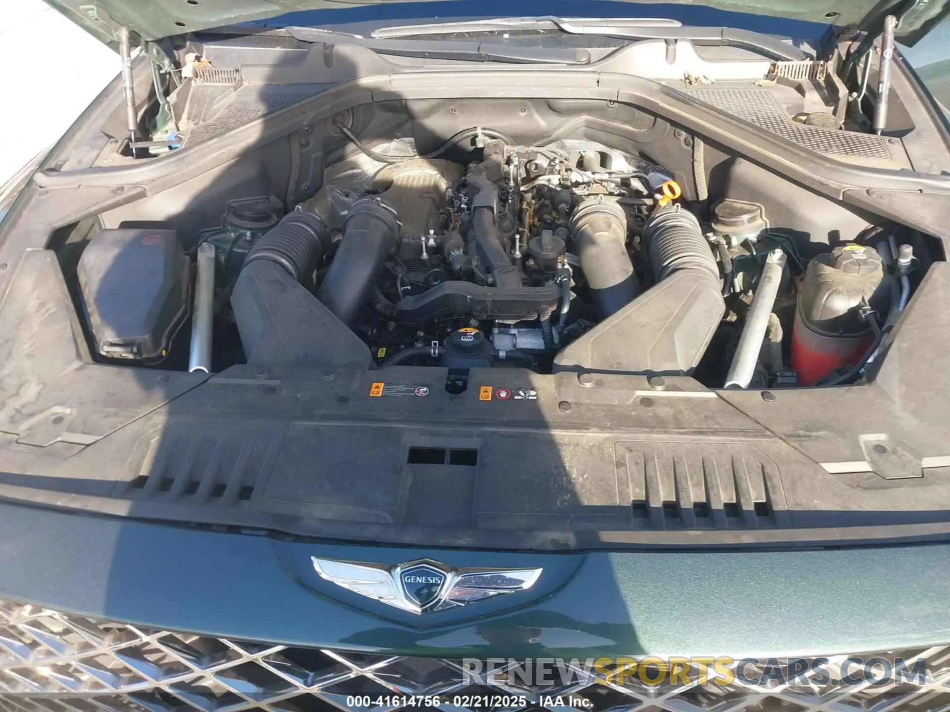 10 fotografías del automóvil dañado KMUHCESCXMU046641 GENESIS GV80 2021