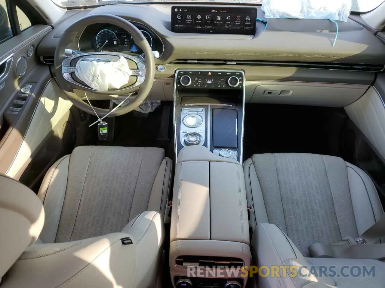 8 fotografías del automóvil dañado KMUHBDSB1NU096639 GENESIS GV80 2022