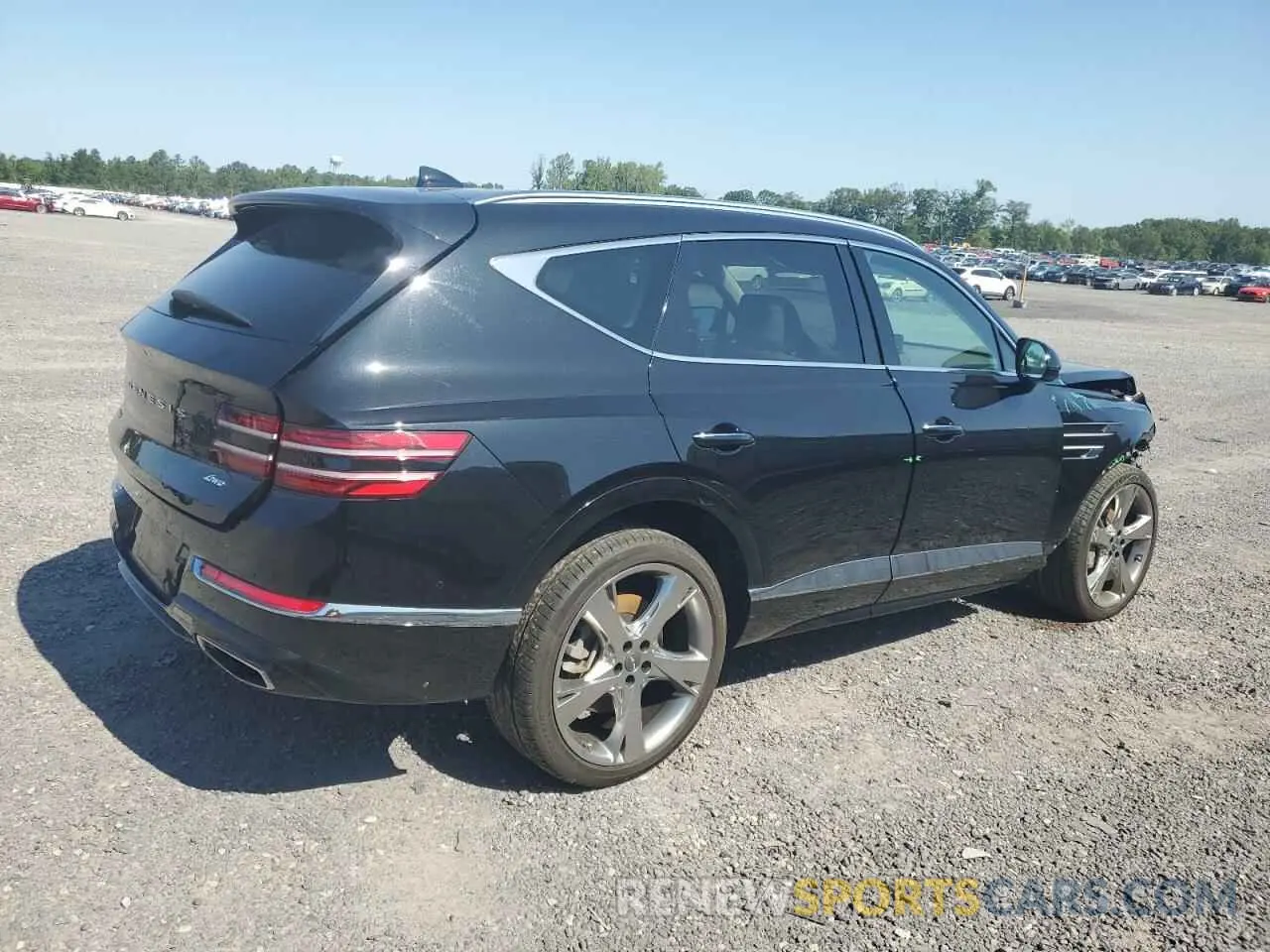 3 fotografías del automóvil dañado KMUHBDSBXNU090953 GENESIS GV80 2022