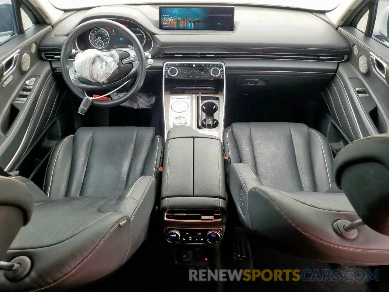 8 fotografías del automóvil dañado KMUHCESC0NU077852 GENESIS GV80 2022